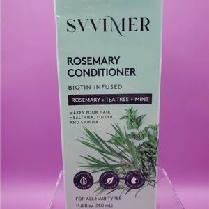 Svvimer Rosemary Conditioner Biotin Infused Tea Tree Mint 11.8Fl Oz Exp 02/27